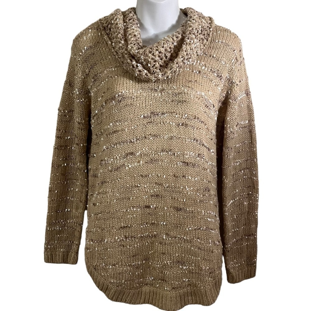 GNW Cowl Neck Lightweight Knit Sweater Size S